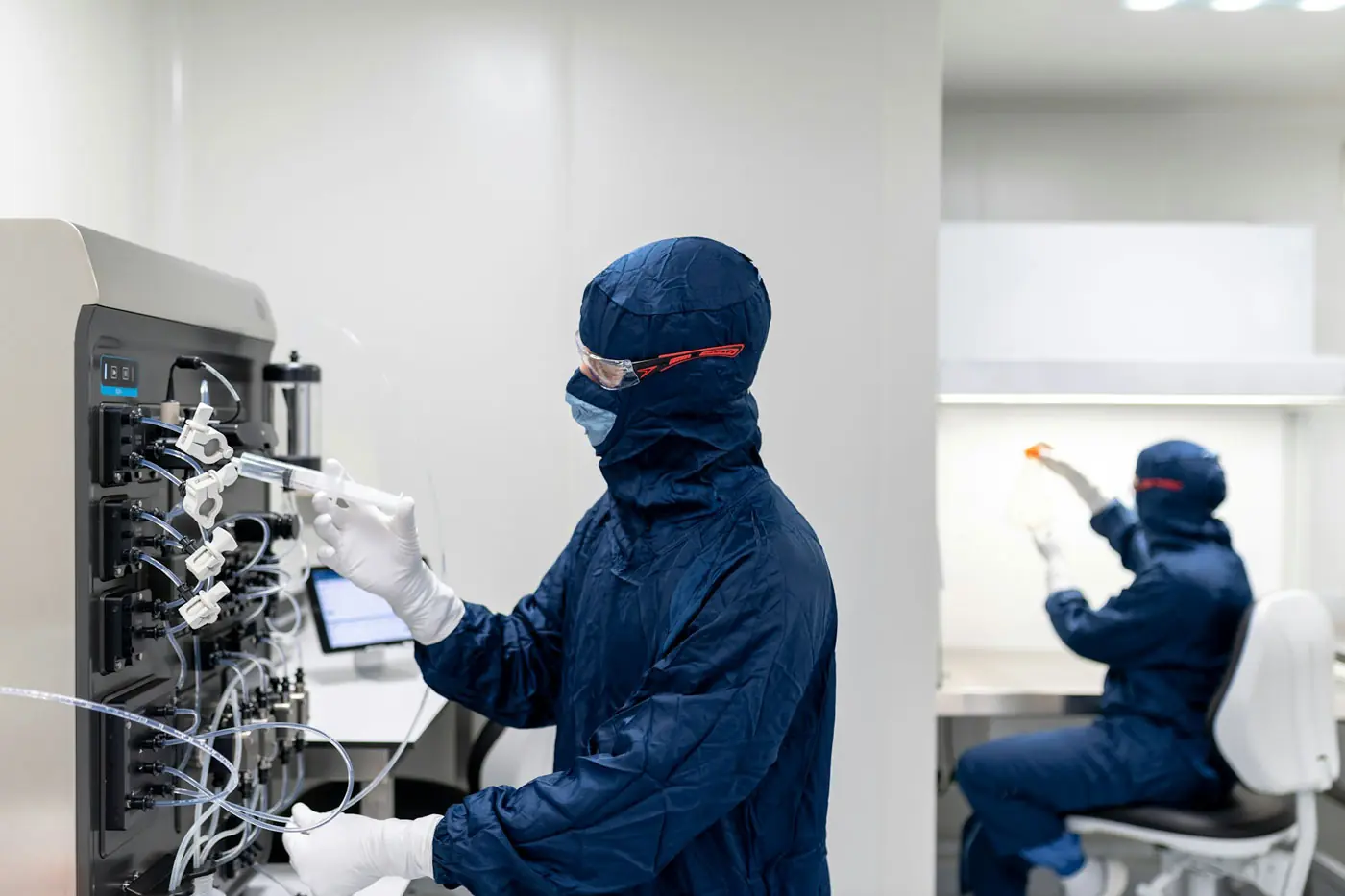 lab work being conducted